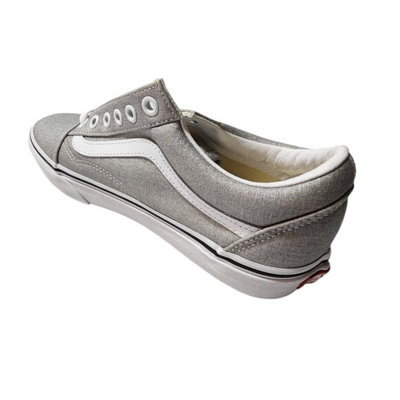 Vans Old Skool Glitter Grey Silver & Canvas 6.0M/7.5W‎ - Picture 7 of 8